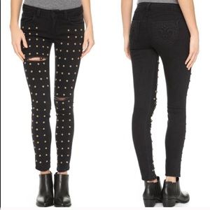 NWT SIWY Hannah Studded Skinny Jean Crystalline